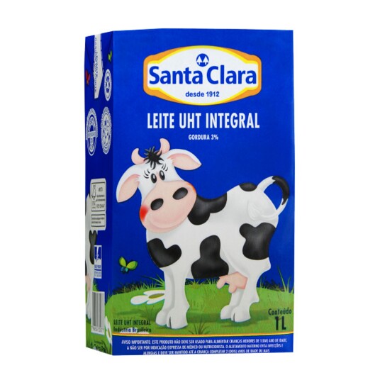 Leite Uht Santa Clara 1l Integral