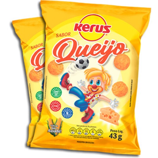 Salgadinho Kerus 43g Queijo Bola