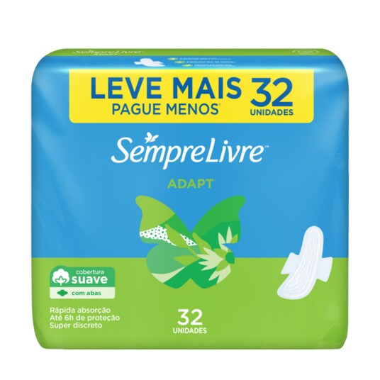Abs.sempre Livre 32un Lv+pg- Suave C/abas