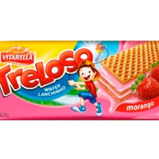 Biscoito Wafer Vitarella 35g Morango