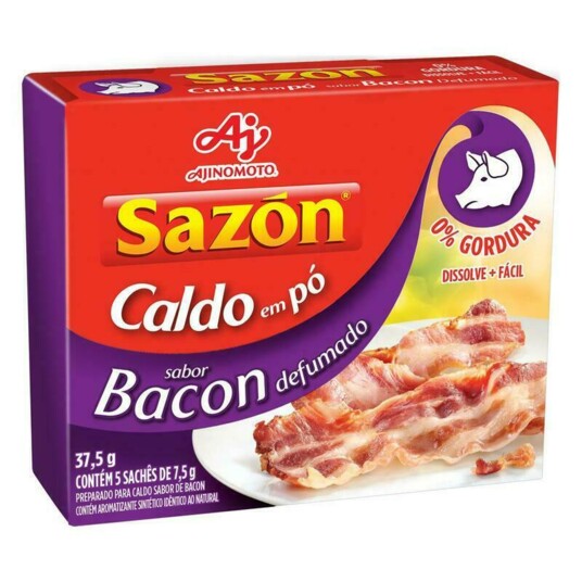 Caldo Sazon 32,5g Bacon Defumado