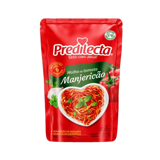 Molho de Tomate Predilecta 300g Manjericao