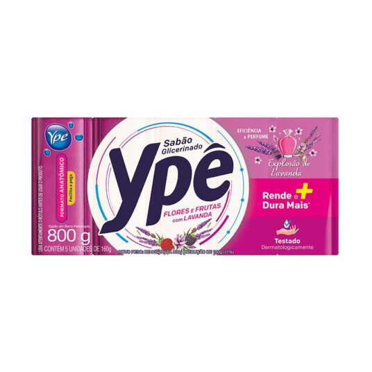 Sabao Pedra Ype 5x160g Flores/frutas