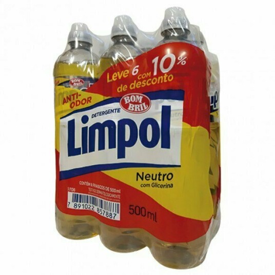 Detergente Limpol 500ml 6pack Neutro