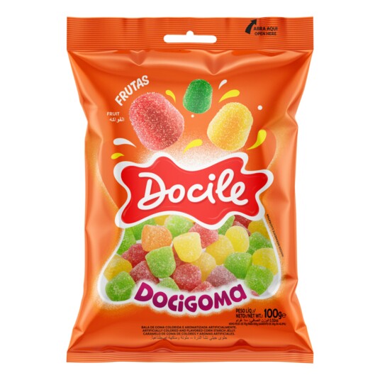 Bala Docigoma Docile 100g Sino Sortido