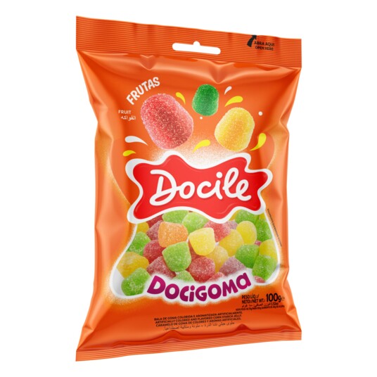 Bala Docigoma Docile 100g Sino Sortido