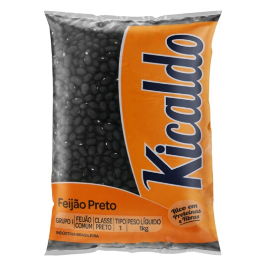 Feijao Preto Kicaldo 1kg