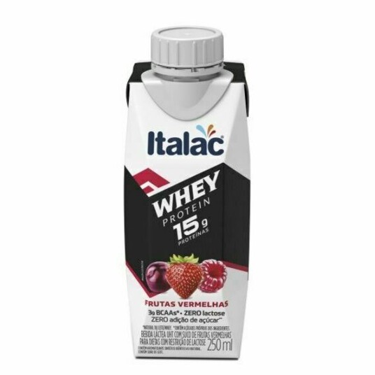 Bebida Lact.whey Italac 250ml 15g Prot.frut.verm.
