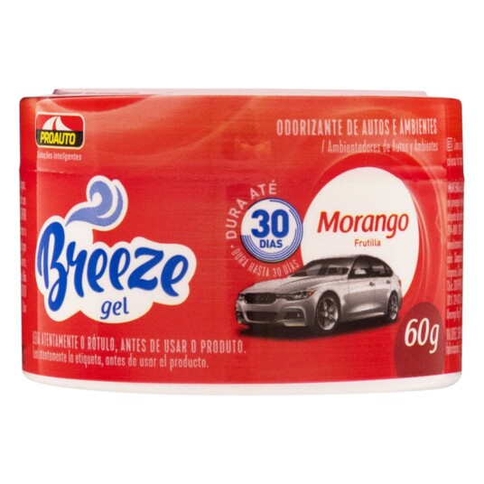 Odorizante Gel Breeze 60g Morango