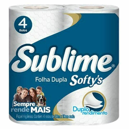 Papel Hig.f.dupla Sublime 30m 4 Rolos