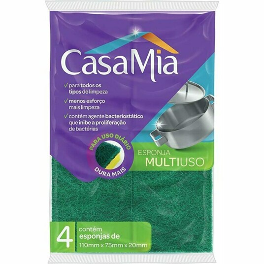 Esponja Multiuso Casa Mia 4un