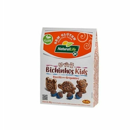 Biscoito Bichinhos Natural Life 80g Brigadeiro