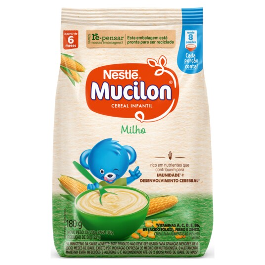 Cereal Mucilon 180g Milho