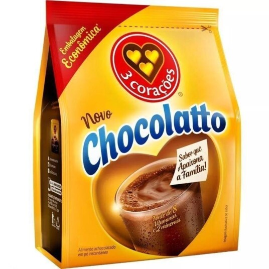 Achocolatado em Po 3 Coracoes 560g Chocolatto
