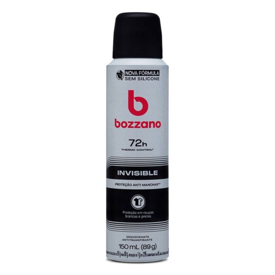 Desod.aerossol Bozzano 150ml Invisible