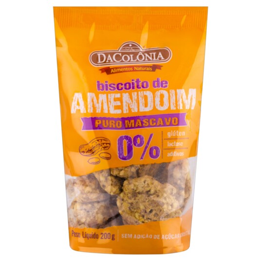 Biscoito de Amendoim Dacolonia 200g