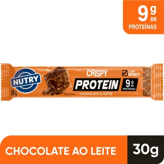 Barra Proteica Nutry Crispy 30g Choc.ao Leite