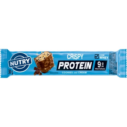 Barra Proteica Nutry Crispy 30g Cookies Cream