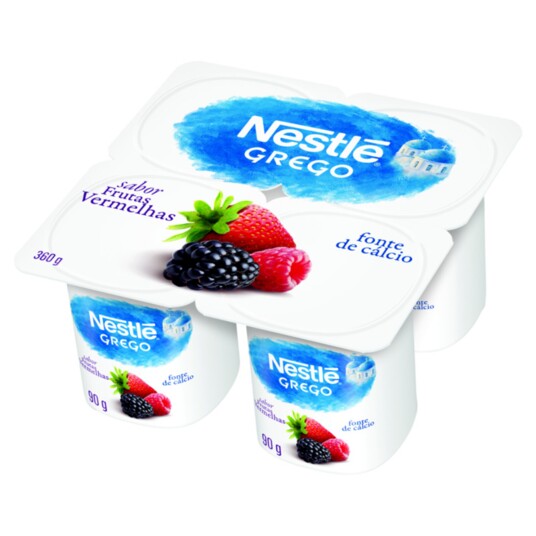 Iogurte Grego Nestle 360g Frut.vermelhas