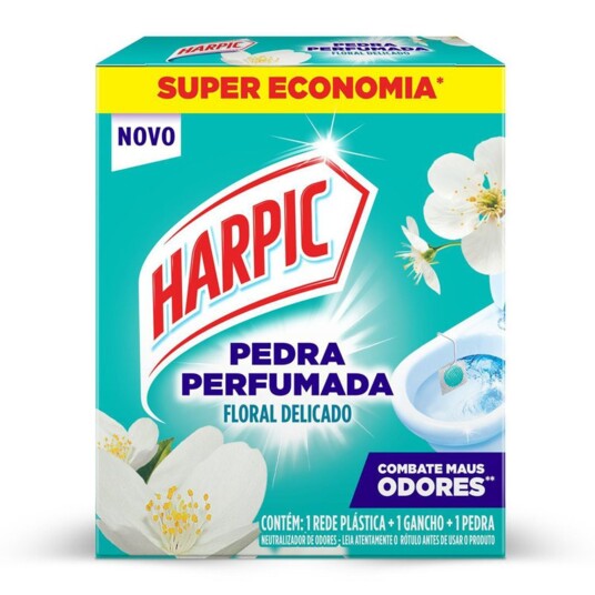 Pedra Sanitaria Harpic 20g Floral Delicado