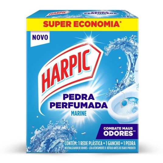 Pedra Sanitaria Harpic 20g Marine