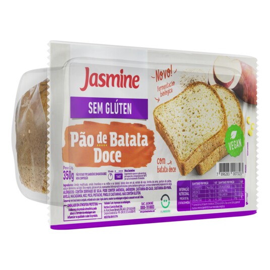 Pao Fat.s/glut.jasmine 350g C/bat.doce