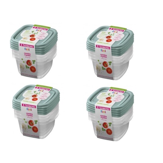 Kit Pote Plastico Sanremo 360ml