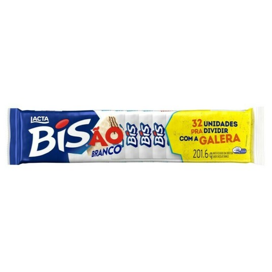 Bisao Lacta 201,6g Chocolate Bco.