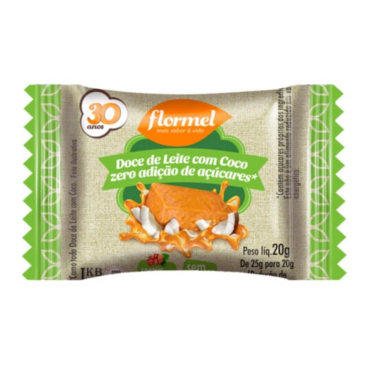 Doce de Leite C/coco Flormel 20g Zero
