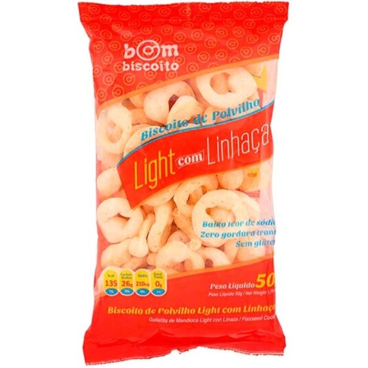 Biscoito Polv.bom Biscoito 50g Light C/linhaca