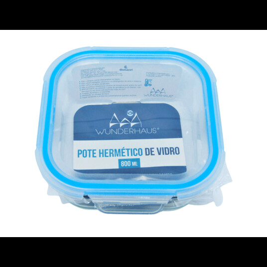 Pote Vidro Quad.wunderhaus 800ml