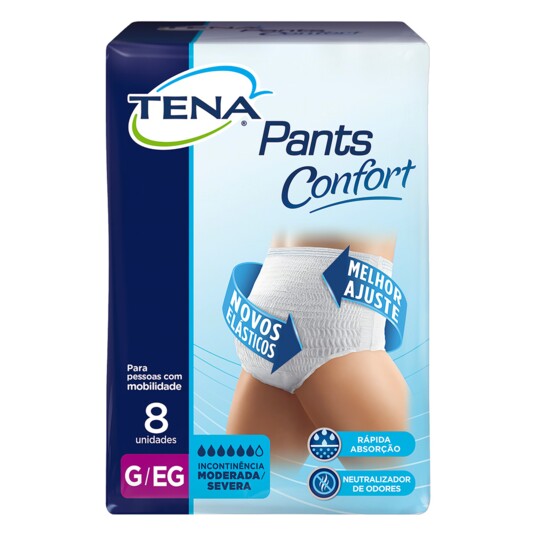 Roupa Int.pants Tena 8un Confort G/eg