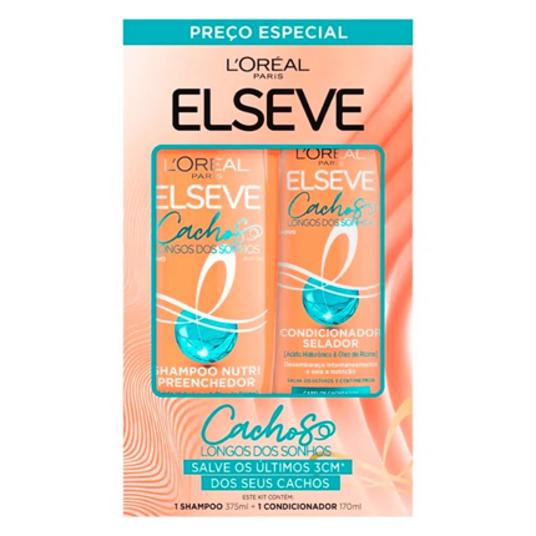 Kit Sh.+cond.elseve 375+170ml Cach.dos Sonhos