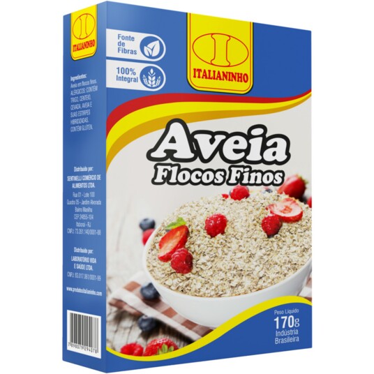 Aveia em Flocos Italianinho 170g Finos
