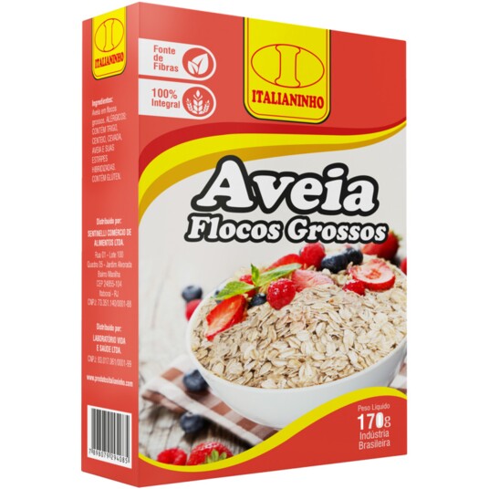 Aveia em Flocos Italianinho 170g Grossos