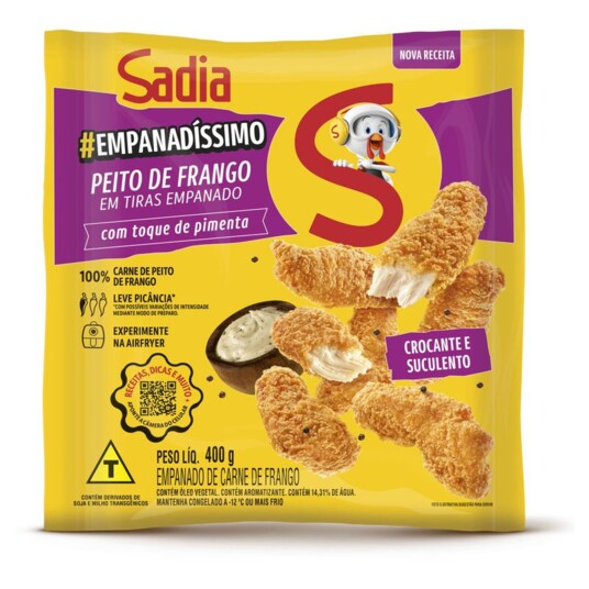 Tirinhas de Frango Sadia 400g Empanado Trad.