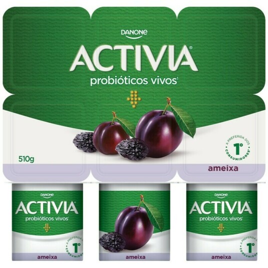 Leite Fermentado Activia 510g Ameixa