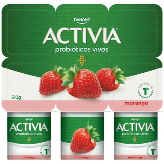 Leite Fermentado Activia 510g Morango