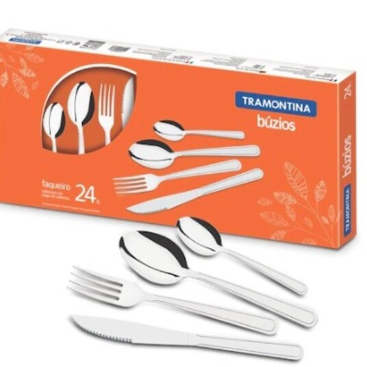 Faqueiro Inox Tramontina 24pcs Buzios