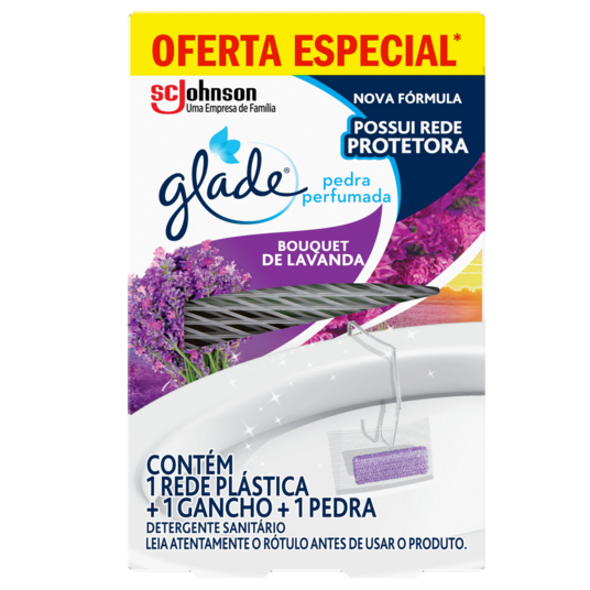 Pedra Sanitaria Glade 25g 25%desc. Bouquet Lavanda