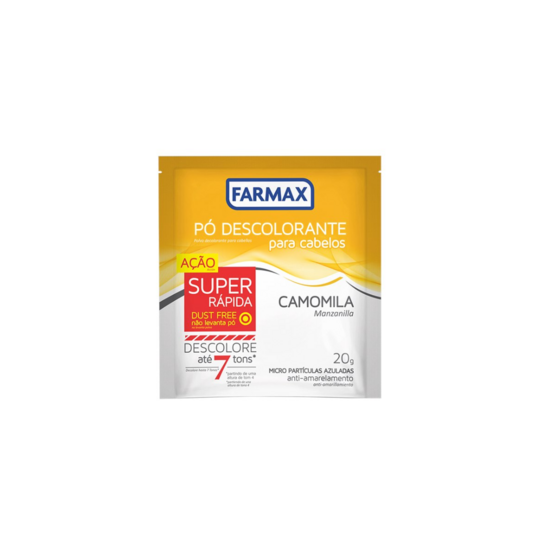 Descolorante Cap.em Po Farmax 20g Camomila