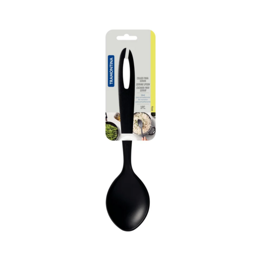 Colher Servir Tramontina Ability Nylon Preto