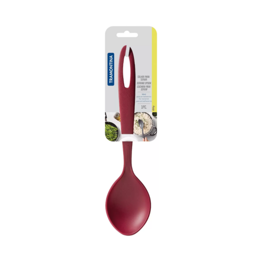 Colher Servir Tramontina Ability Nylon Vermelho