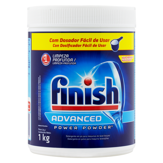 Detergente em Po Finish 1kg Lava Louca