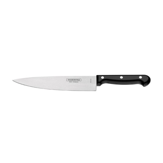 Faca Ultracorte Inox Tramontina Chef Preta