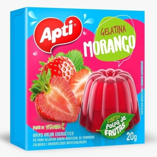 Gelatina Apti 20g Morango