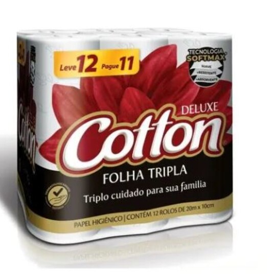 Papel Hig.cotton Lv12 Pg11 20m Folha Trip.comp