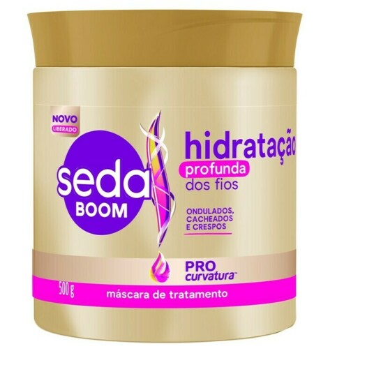 Mascara de Trat.seda Boom 500g Hidrat.profunda