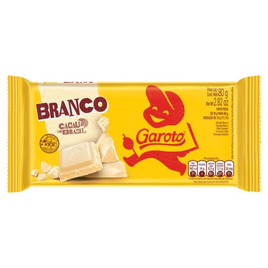 Chocolate Garoto 80g Branco