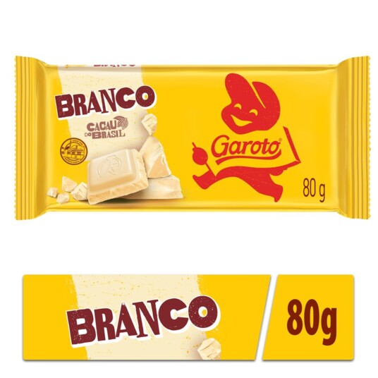 Chocolate Garoto 80g Branco